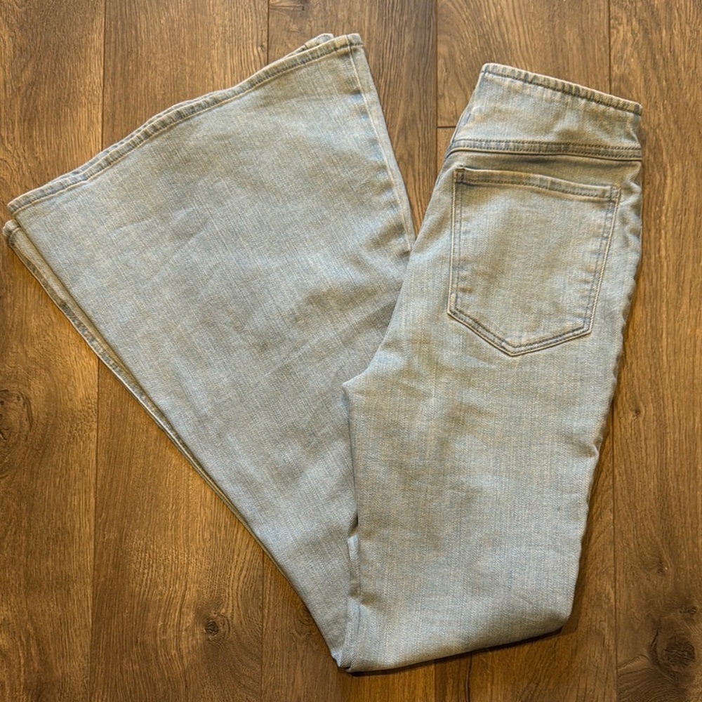 Forever 21 Blue Flare & Wide Leg Jeans